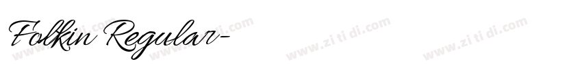 Folkin Regular字体转换 Folkin Regular字体转换